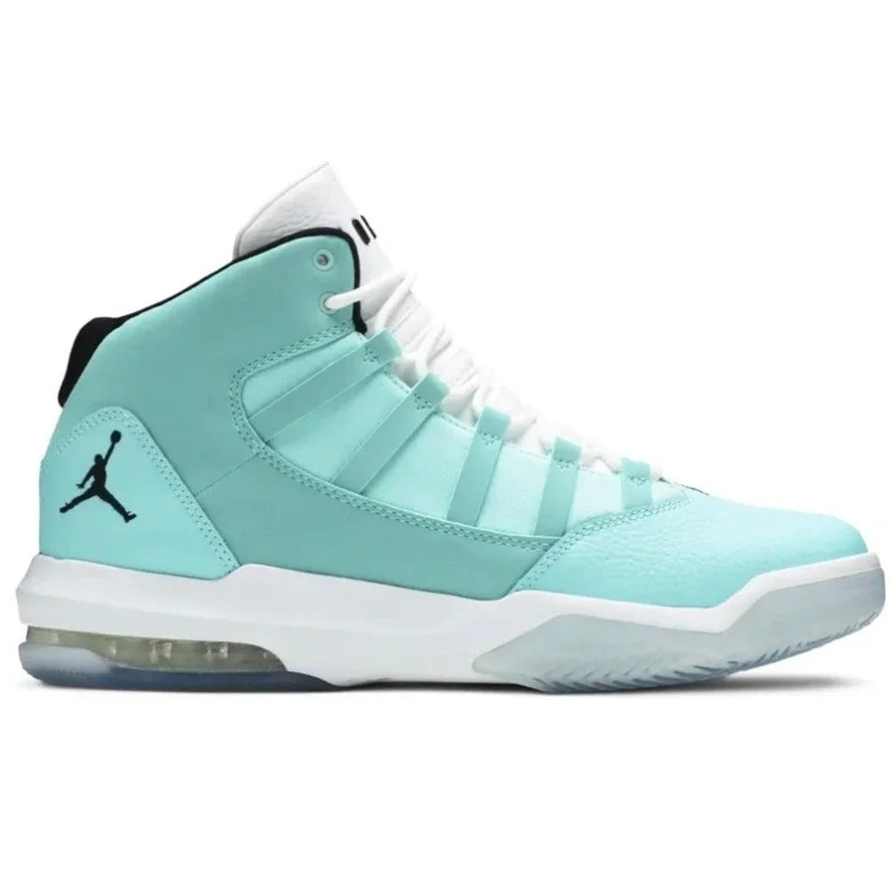 Nike Air Jordan Max Aura Light Aqua AQ9249-400 Youth Basketball‎ Sneakers 8Y